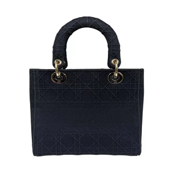 Dior Shoulder Bag canvas 2WAY Lady D-Lite Medium used - Picture 3 of 8